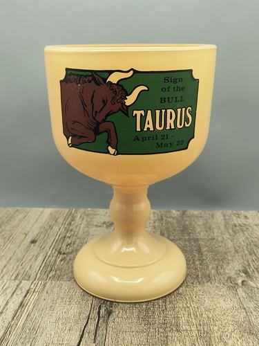 Vintage 1970's 8” Tiara Glass Zodiac Sign (You Choose) Astrology Goblet Chalices - Picture 23 of 32