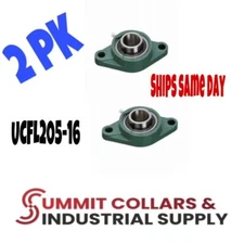 UCFL205-16 Pillow Block Flange Mounted Bearing 1" Bore 2 Bolt (2 pk)