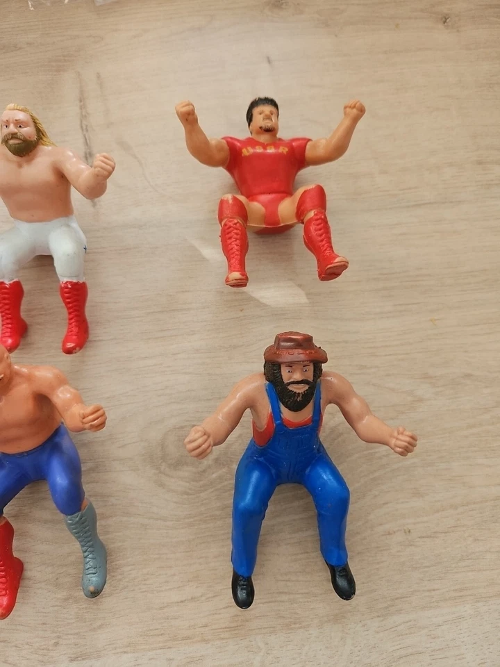 4" WWF WWE LJN THUMB WRESTLERS WRESTLING FIGURE TITAN SPORTS 1985 BUNDLE - Image 3 of 4