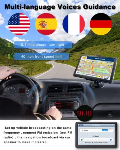 Bluetooth Car and Truck GPS Navigator - Free 2025 Map Updates & Road Alerts - Picture 5 of 10