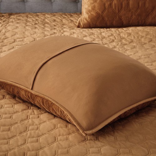 Harper Quilt Set Velvet Casual Geometric Stitching Design All Season Lightwei... - Picture 4 of 9