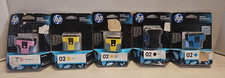 HP 02 Ink Cartridges Yellow Black Cyan Lt. Magenta - Lot Of 5 - exp 2015 F