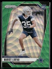 2024 Panini Prizm - Rookies Marist Liufau #372 Green Wave Prizm (RC)