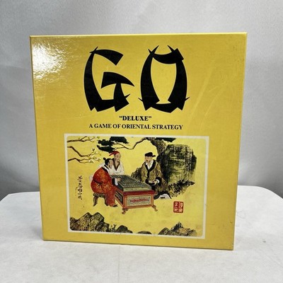 1982 Vintage GO Deluxe Game of Oriental Strategy Solid Wood Board Complete