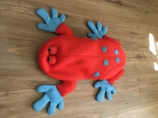 Big Joe Pool Petz Frog Floating Mesh Bean Filled Red with blue details