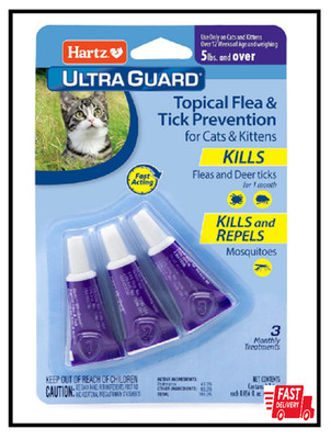 Flea Treatment Medicine For Cats Kittens Drops Meds Remedy Tick Control Topical