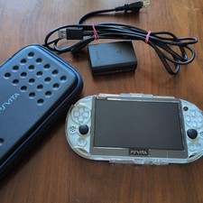 Sony PS Vita PCH-2000 White Console w/ Charger Cable Case Japan