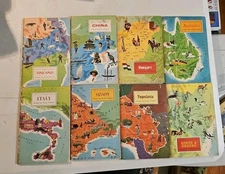 American Geographical Around the World Program. Lot Of 8 Books. Paperback 