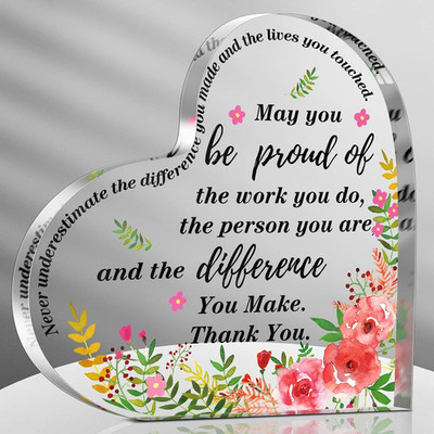 Yinder Thank You Gifts for Women Appreciation Coworker Pink, White