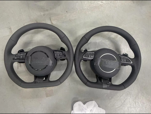 Volante Sline New Fondo Piatto Audi A1 A3 A4 A5 Q5 Q3 Q7 A6 A7 A8 & Big Paddle-image