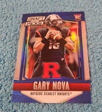 2015 Panini Prizm Draft Picks Gary Nova Rutgers Blue Rookie 4/75 #185