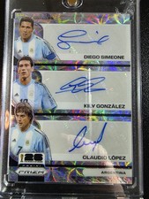 2026 Panini Prizm FIFA World Cup Argentina Triple Auto Simeone Gonzalez Lopez