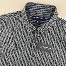 Mizzen Main Leeward Performance Mens Button Up Shirt Slim Fit Long Sleeve