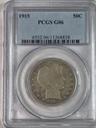 1915-P 50C Barber Half Dollar PCGS G06