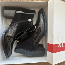 Designer Chelsea Boots Stiefeletten G&I Italy Leder schwarz Gr. 40 NP 299 