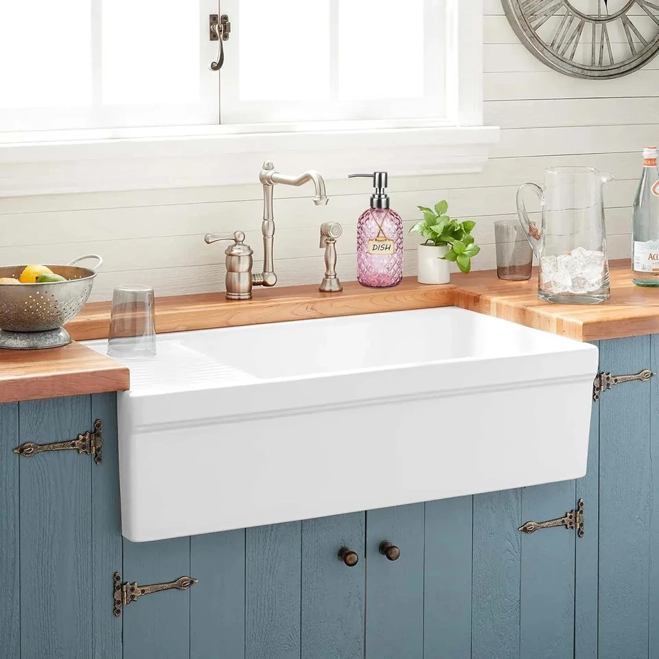 Dispensador de jabón para manos y platos de vidrio con bomba de acero inoxidable (rosa) Foto 3 de 4