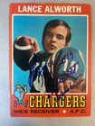 New ListingLance Alworth Autographed 1971 Topps Football Card #10 Chargers HOF Bambi