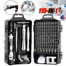 Magnetic Precision 115 in 1 Repair Screwdriver Set PC Phone Electronics Tool Kit