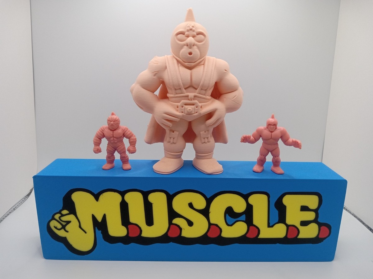Retro M.U.S.C.L.E. Men muscles man #1 Large size 3D printed figure