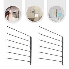 180 Degree Black Swivel Saddle Blanket Rack 2 Set Saddle Blanket Racks 6-rod US