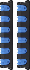 Horizontal Wall-Mounted Fishing Rod Rack, Holds 6 Rods, Pair