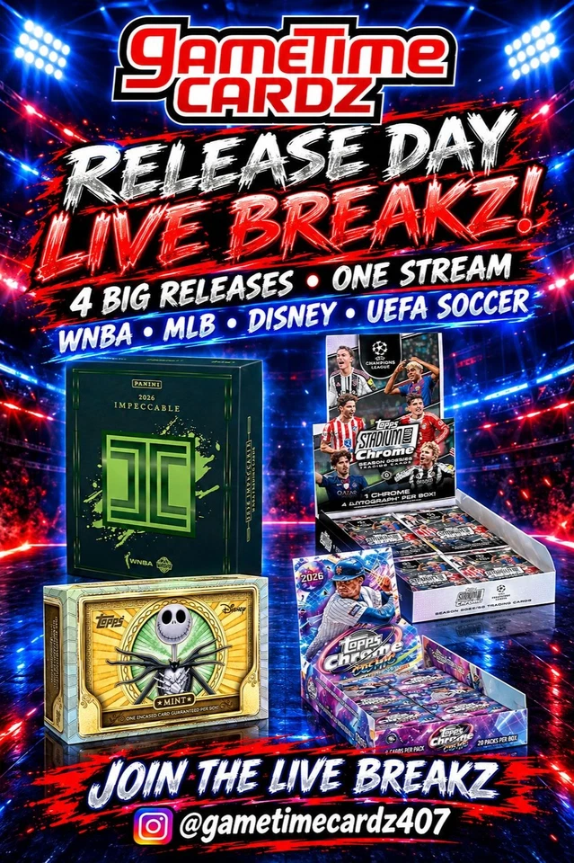 Cosmic Baseball, Impeccable WNBA, Mint & UEFA Release Day!