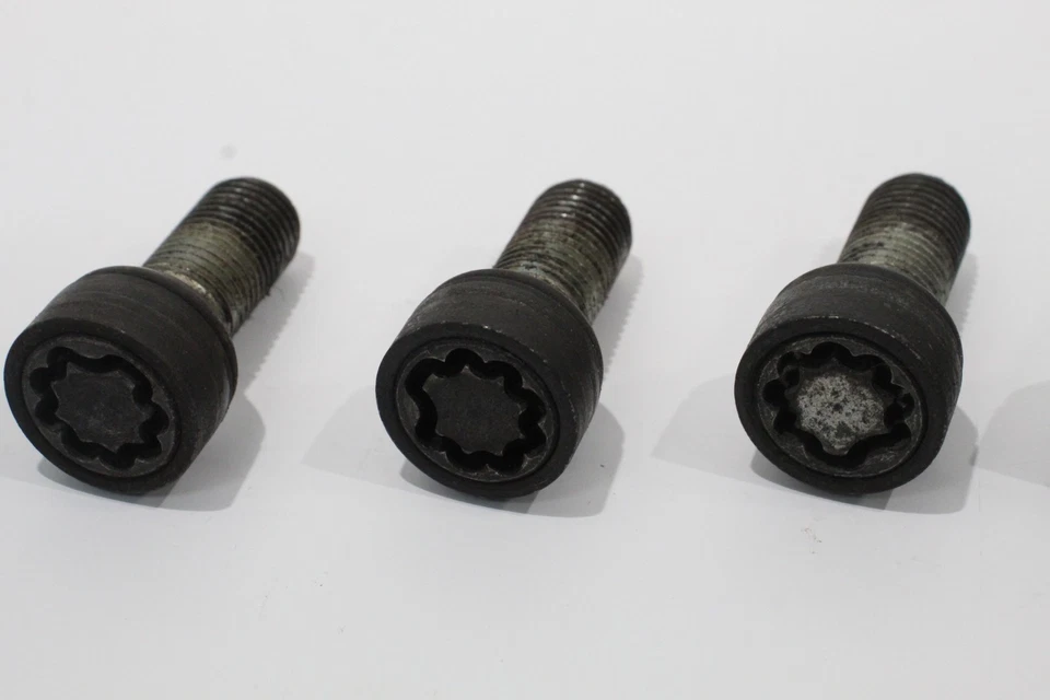 Audi A6 Allroad 4F C6 conjunto de 4 parafusos de roda de bloqueio com código de chave B 4F0698139C802 - Imagem 4 de 4