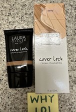 LAURA GELLER Cover Lock Cream Foundation in DEEP 1oz /30mL FULL SZ SEALED BOX