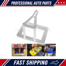 Billet Car Battery Tray Hold Down Trunk Relocation Box Aluminum Racing Mount NEW