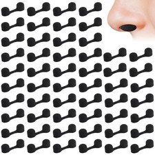 100 Pieces Nose Plug Filter Disposable Nose Dust Filters Bulk Sponge Nostril ...