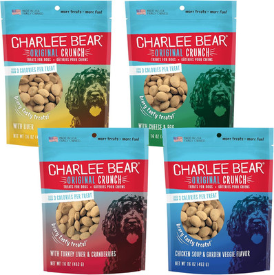 Original Crunch Dog Training Treats, 4 Flavor Variety Pack, 3 Calories Each, Low