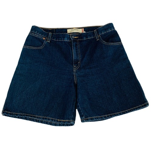 Levis Shorts Denim 505 Blue Jean Womens Size 14 Regular Relaxed Straight Modest