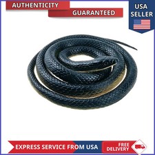 50 Inch Realistic Rubber Mamba Snake Toy Garden Prop Practical Joke Party Decor