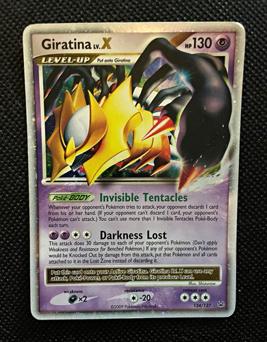 Pokemon TCG Giratina LV.X 124/127 Platinum Holo Ultra Rare English 2009