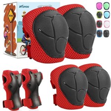KUYOU Kids Knee Pads Elbow Pads Guards Protective Gear Set Safety Gear for Ro...