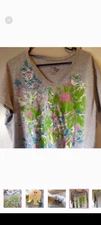 Just My Size, Pastels, Women's 2xl top w NEW Earrings & Free Thank You gift