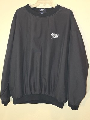 Vantage Coors Light Crewneck Pullover Sweatshirt Black Embroidered Lined XL