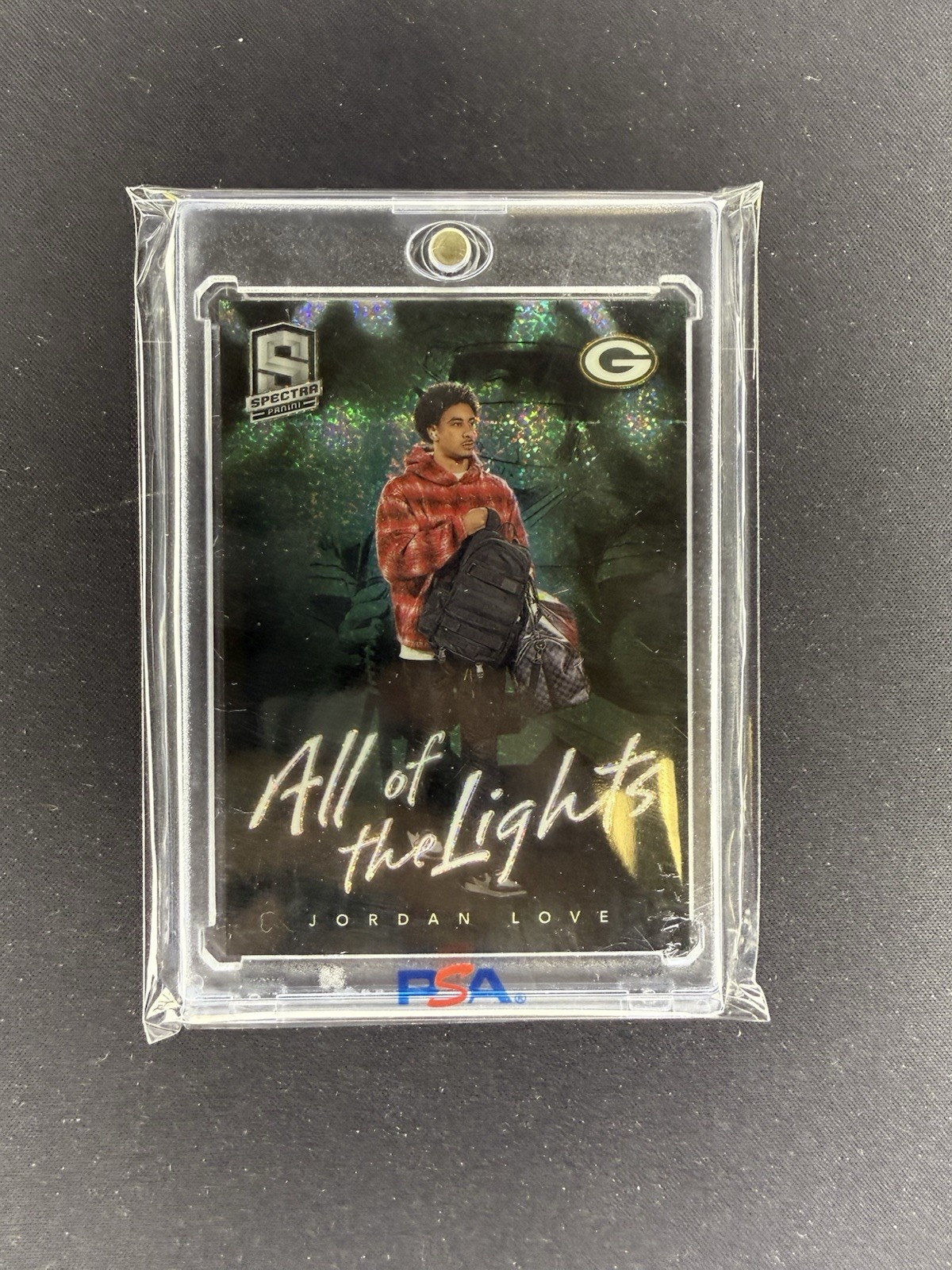 2024 Panini Spectra Jordan Love All Of The Lights Case Hit #AOL-JLE