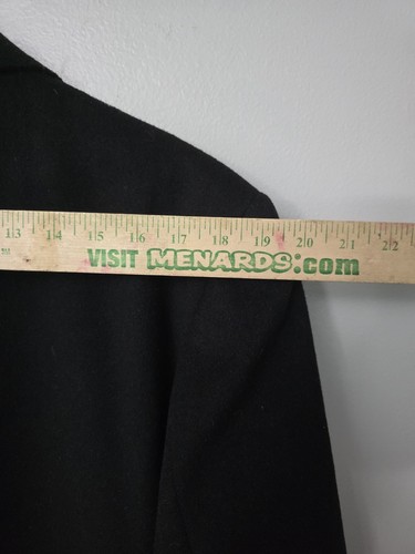 Pronto Moda Europa Wool-Cashmere Blend Overcoat Black - 42R Quiet Luxury - Picture 9 of 11