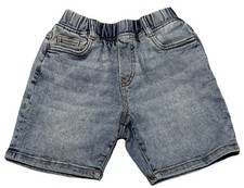 Zara Boy's Elastic Waist Comfy Pull-On Denim Light Blue Shorts Size 6