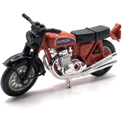 Lesney Matchbox Hondarora Motorcycle No. 8 1974 Red - Made In United Kingdom