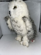 Douglas Cuddle SPOTTED SNOW OWL Plush Stuffed Animal 10"Toy BLACK WHITE