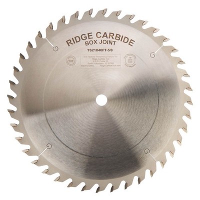 Rigid Carbide TS2000 Flat Top Box Joint Blade 10'' x 5/8'' Bore x 40T STR Full Ker