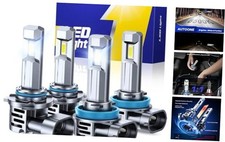 H11 9005 LED Bulb Direct Fit 1:1 Mini Size, 70000LM H8/H9 9005/HB3 H11/H8/H9