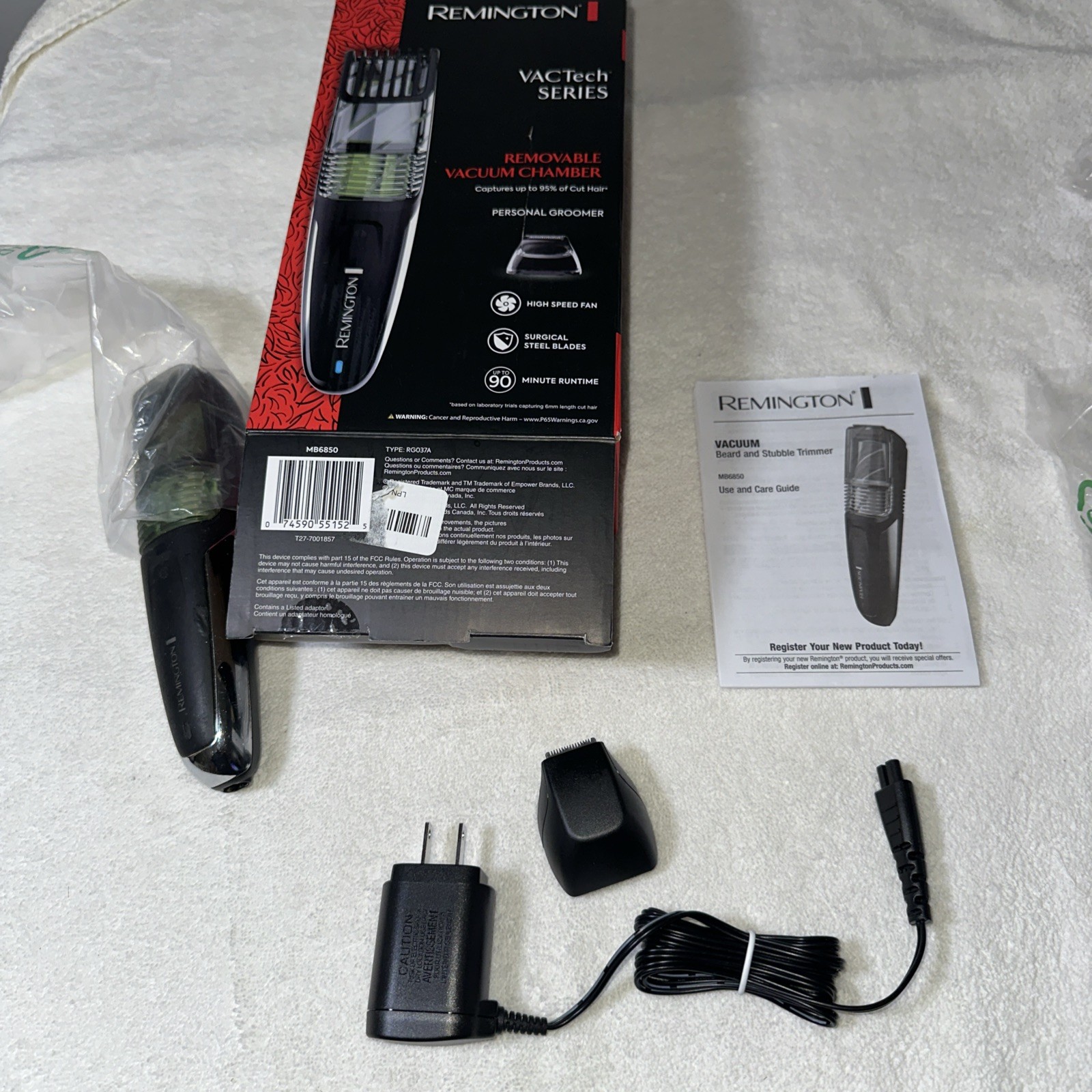 Remington MB6850 Vacuum Stubble and Beard Trimmer