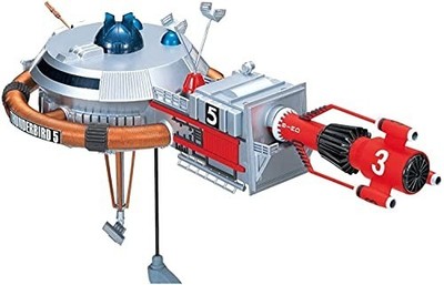 Aoshima Thunderbirds Nr. 5 & Nr. 3 motorisierter Modellbausatz unlackiert...
