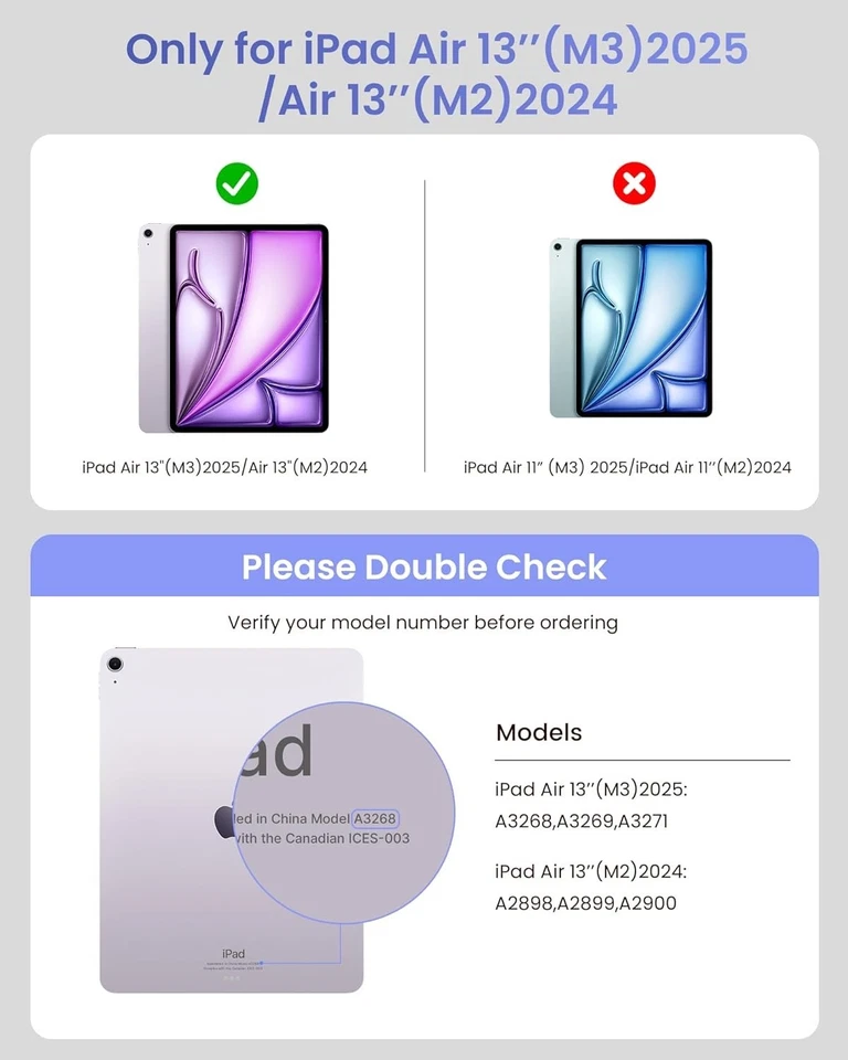 Typcase Edge + Teclado Blanco con Funda Trasera de Fibra de Carbono Blanca para iPad Air 13 Foto 2 de 4