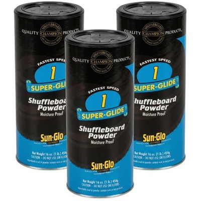 Tournament-Grade Shuffleboard Powder - 16 oz 3 Count