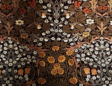 SANDERSON WILLIAM MORRIS BLACKTHORN CURTAINS New Lining 1.65L x 1.65m W