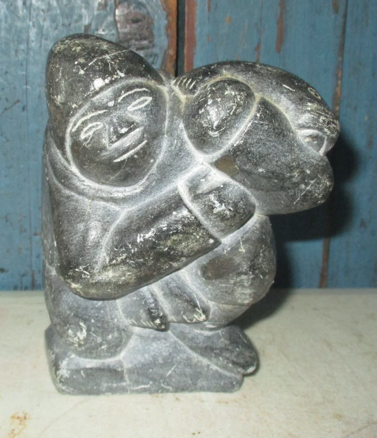 Eskimo Soapstone Carving In Canadian Aboriginal Collectibles for